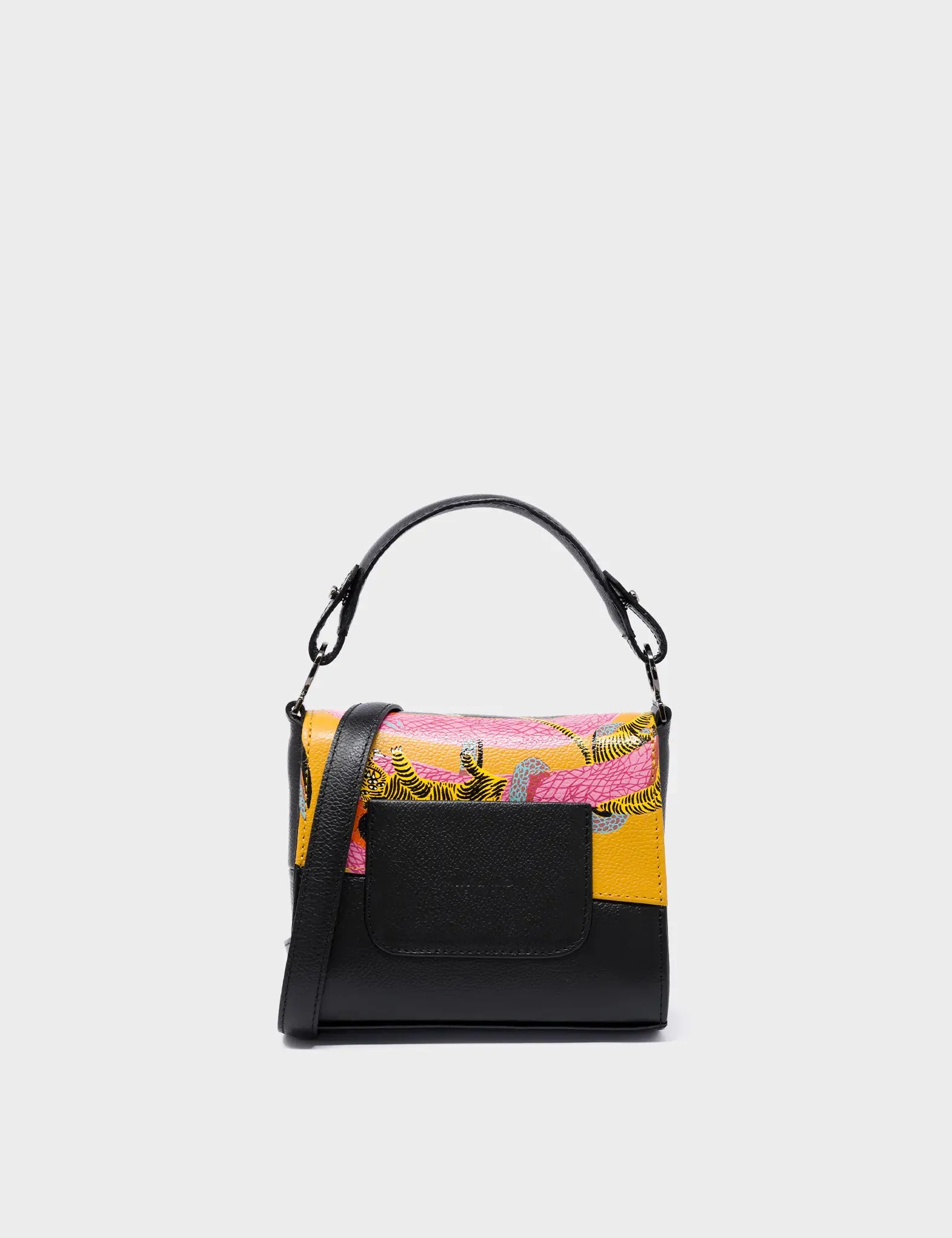 Anastasio Micro Crossbody Handbag Black Leather - Tangle Tales Black Design
