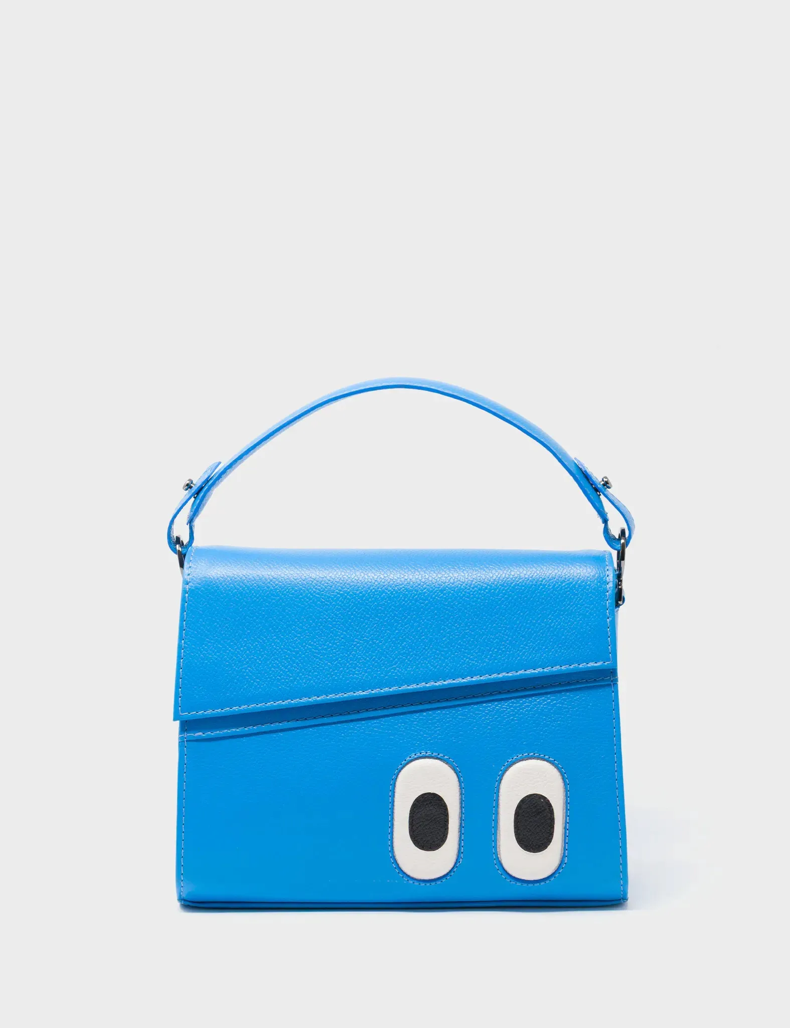 Anastasio Mini Crossbody Handbag Ibiza Blue Leather - Look Up 