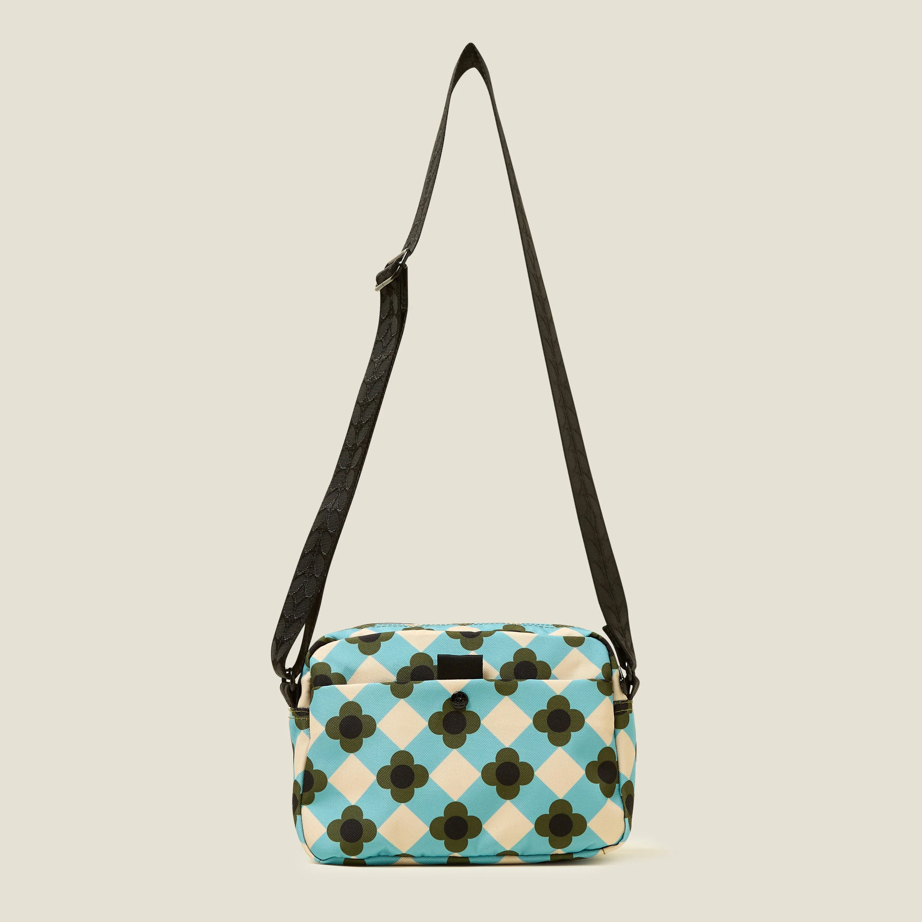 Angle Camera Bag - Flower Check Ziggurat