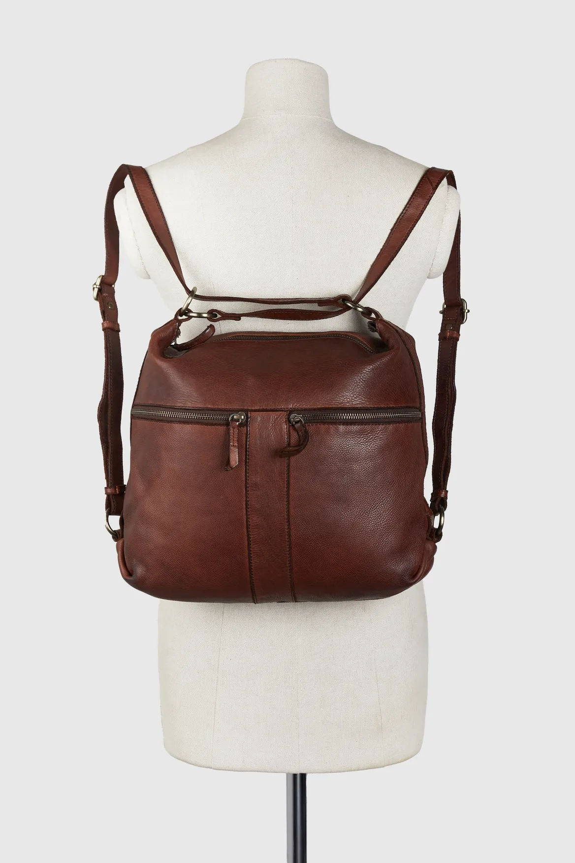 Ari Leather Convertible Backpack