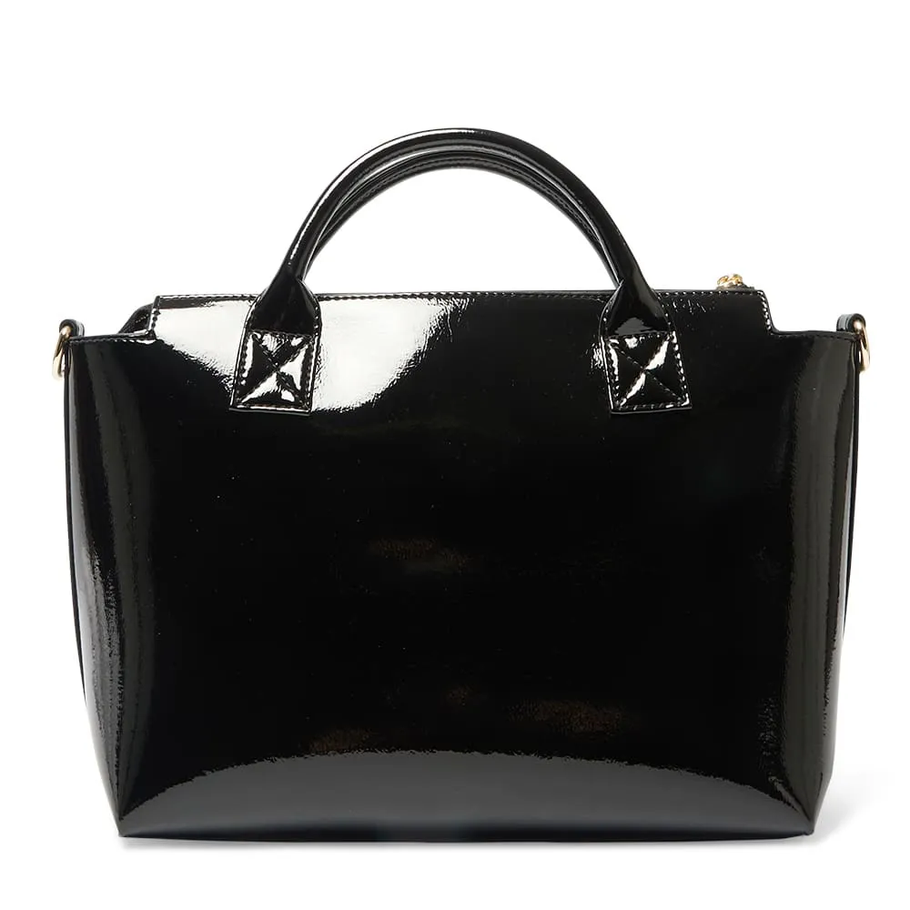 Baci Bag in Black Patent