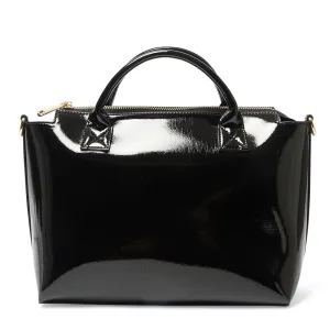 Baci Bag in Black Patent