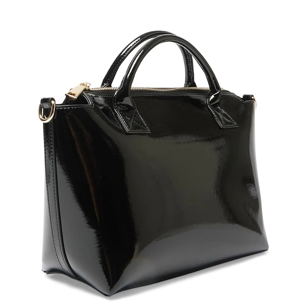 Baci Bag in Black Patent