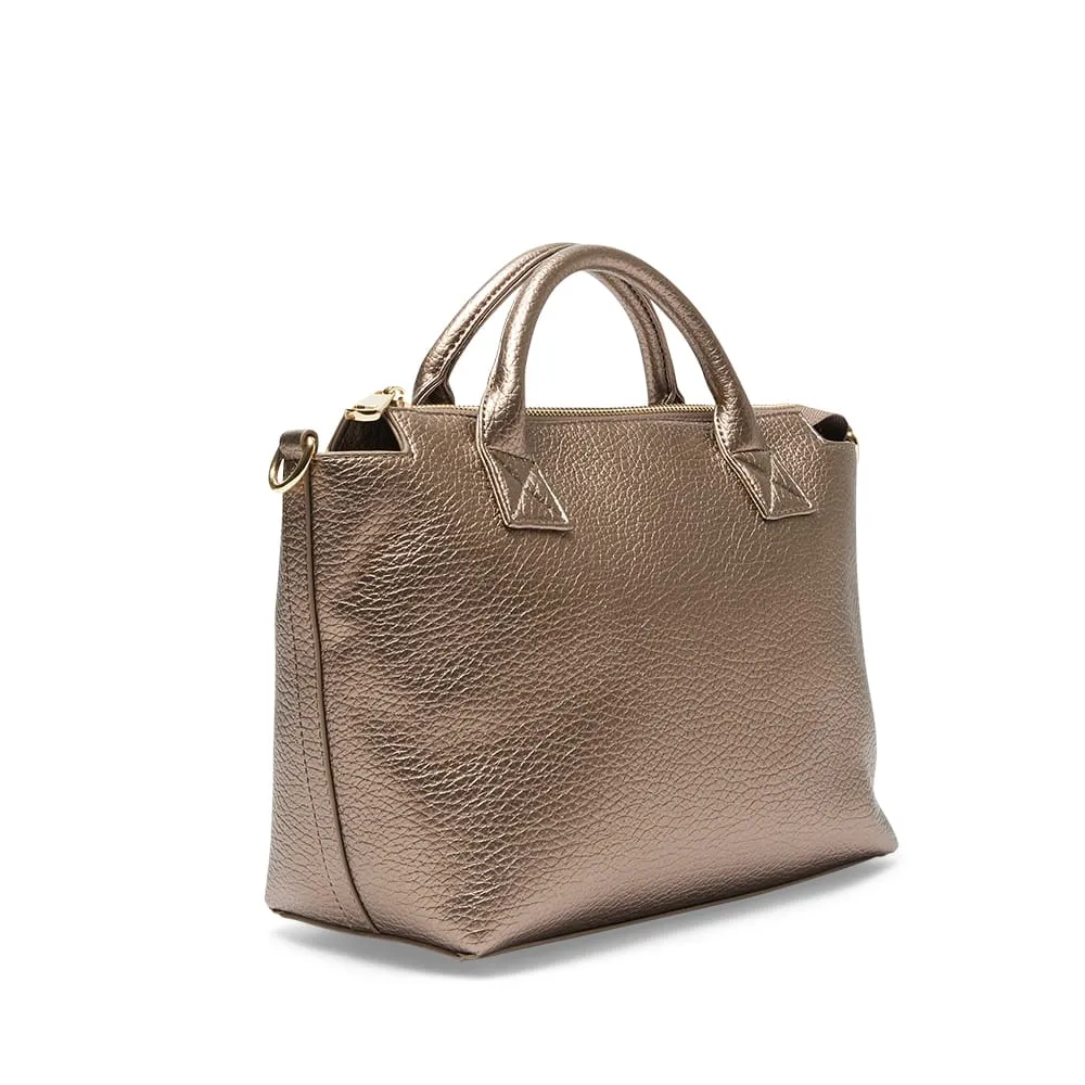 Baci Bag in Pewter Pebble