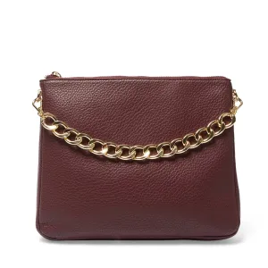 Belize Bag in Wine Pebble