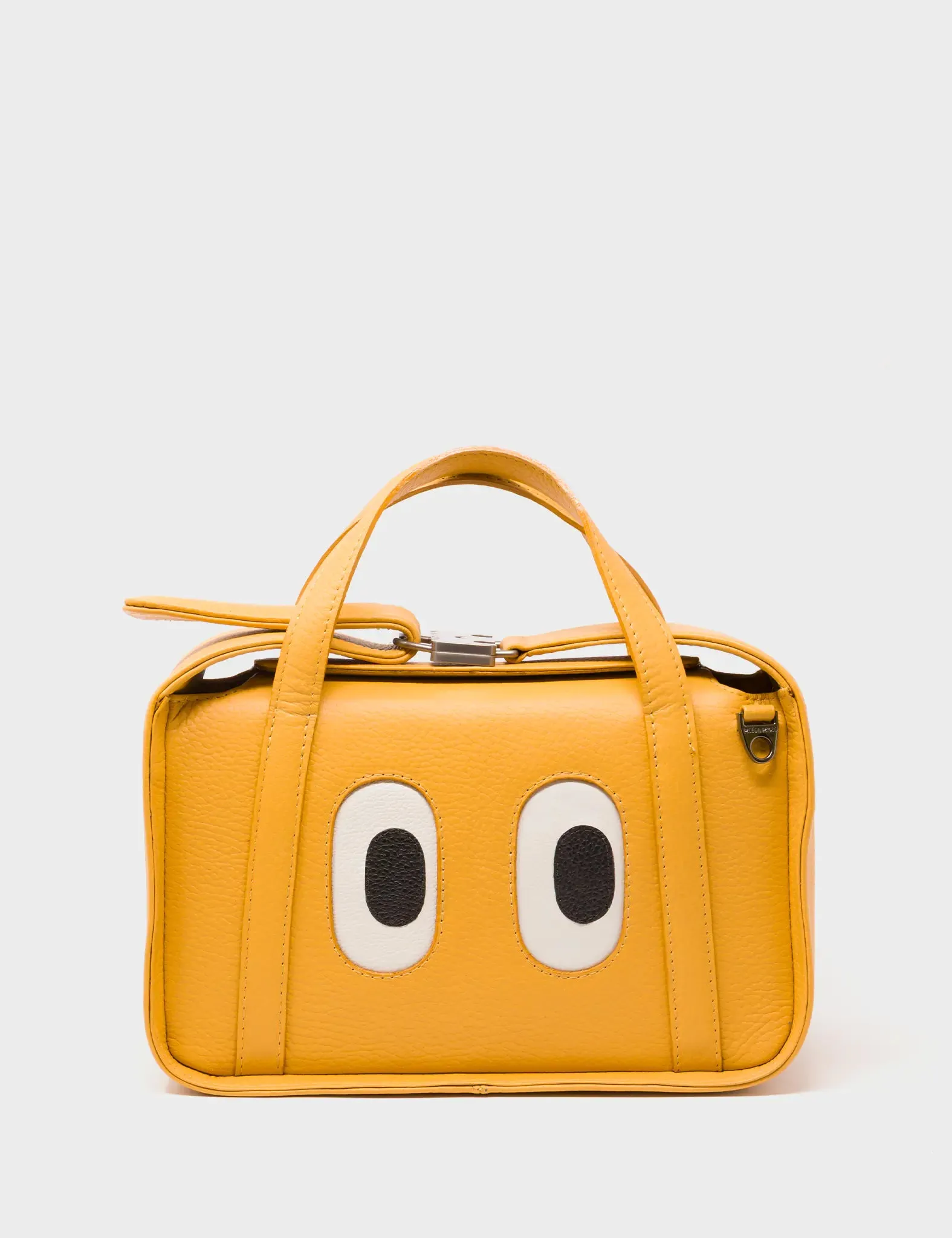 Benji Medium Crossbody Golden Glow Leather Bag - Look Up 