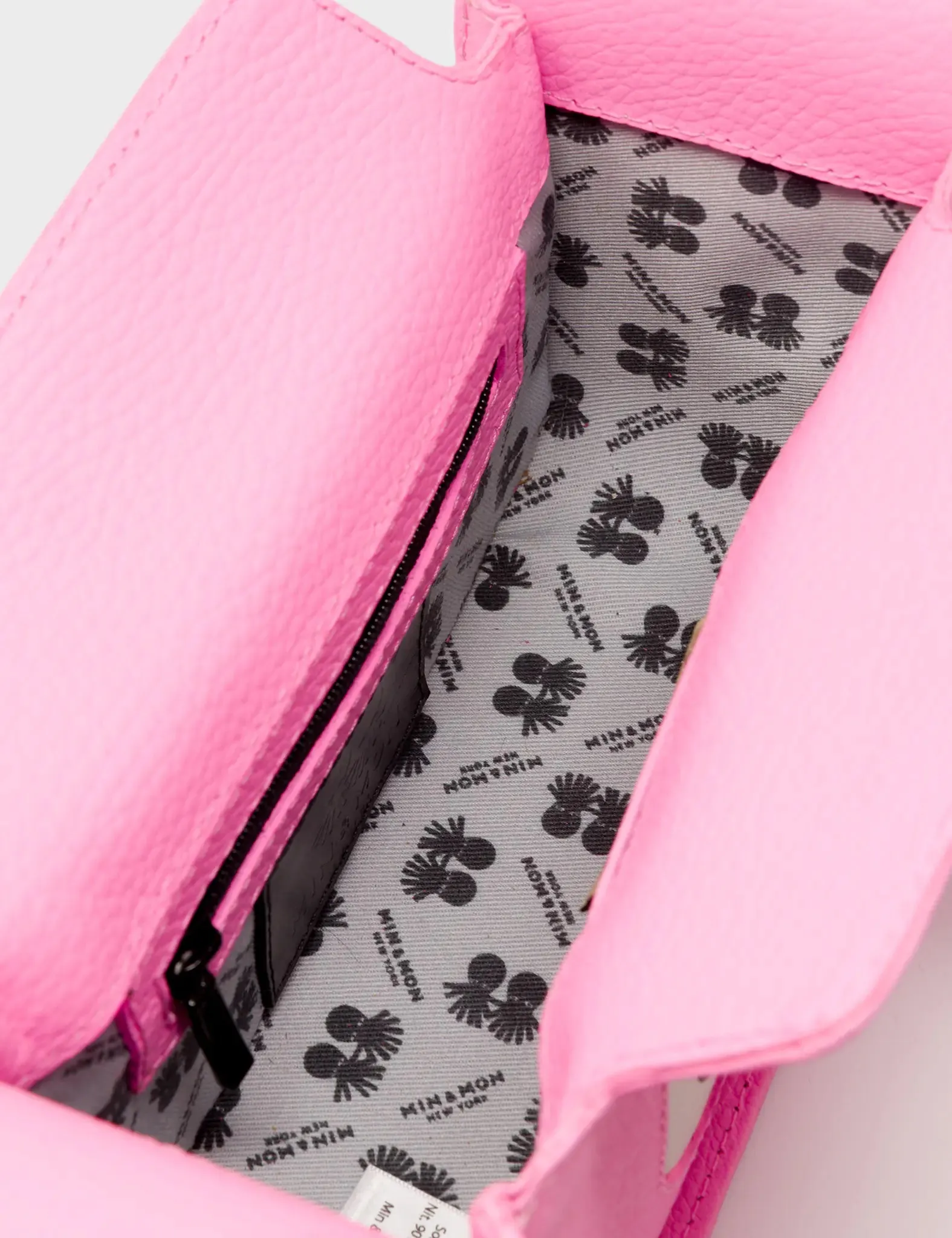 Benji Micro Crossbody Soft Neon Pink Leather Bag - Look Up 