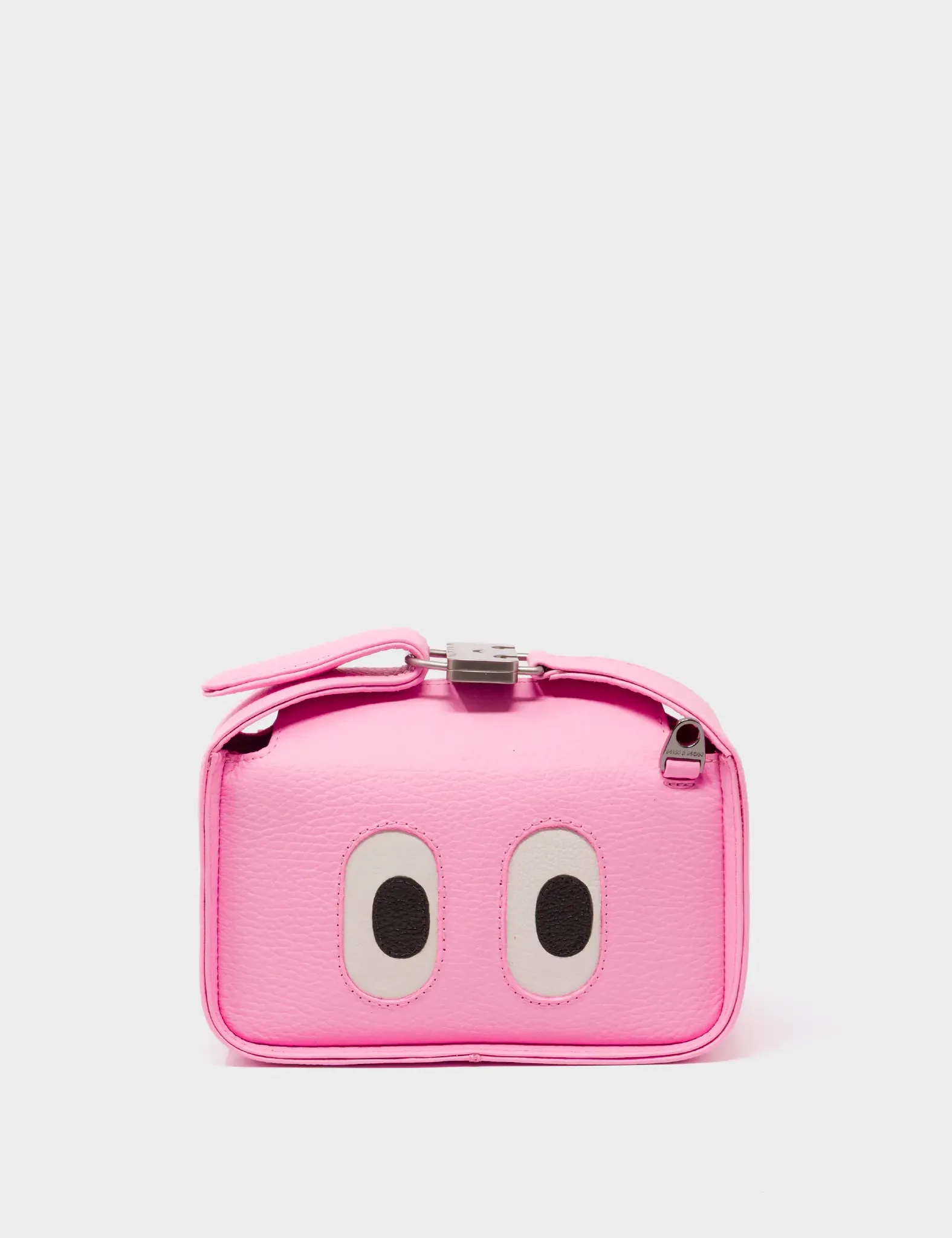 Benji Micro Crossbody Soft Neon Pink Leather Bag - Look Up 