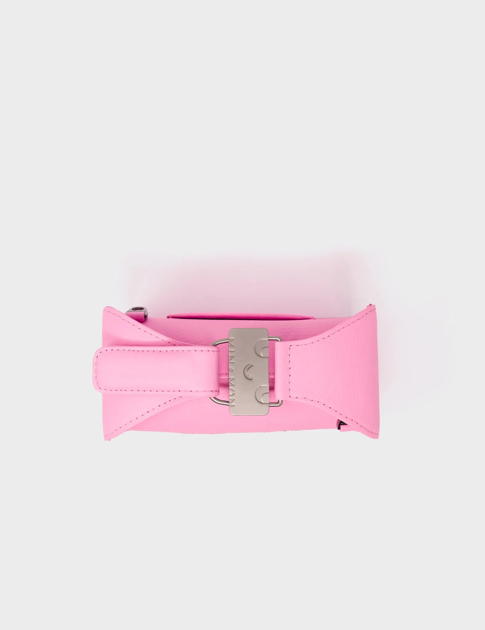 Benji Micro Crossbody Soft Neon Pink Leather Bag - Look Up 