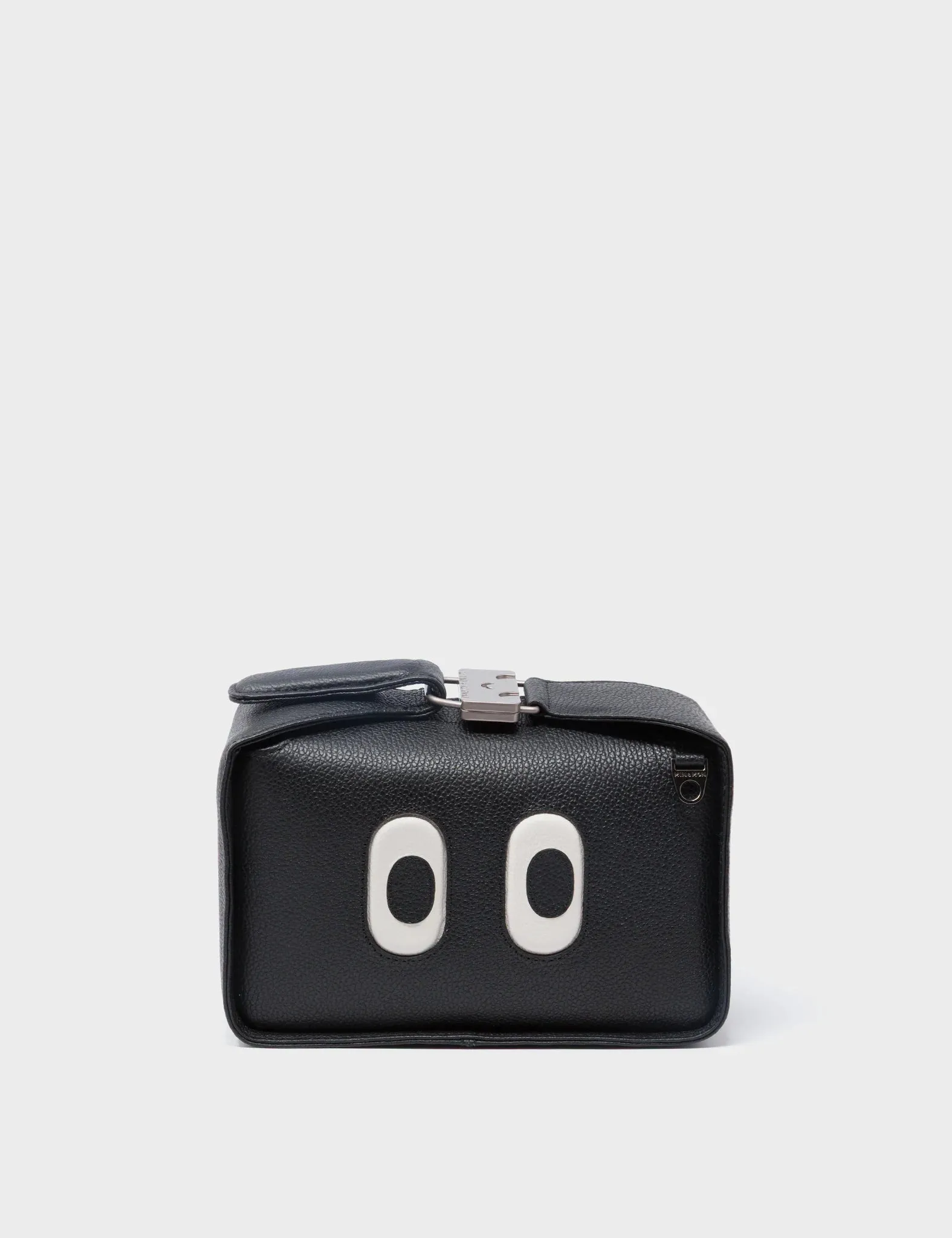 Benji Small Crossbody Black Leather Bag - Look Up 