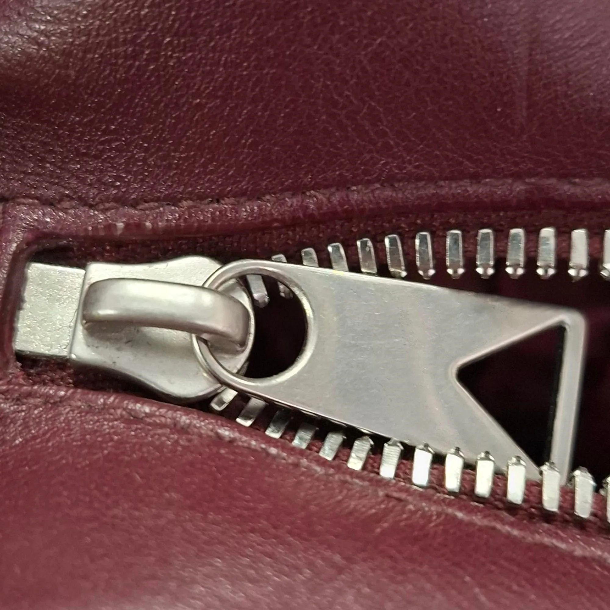 Bottega Veneta Small Intrecciato Camera Bag in Burgundy Calf Leather