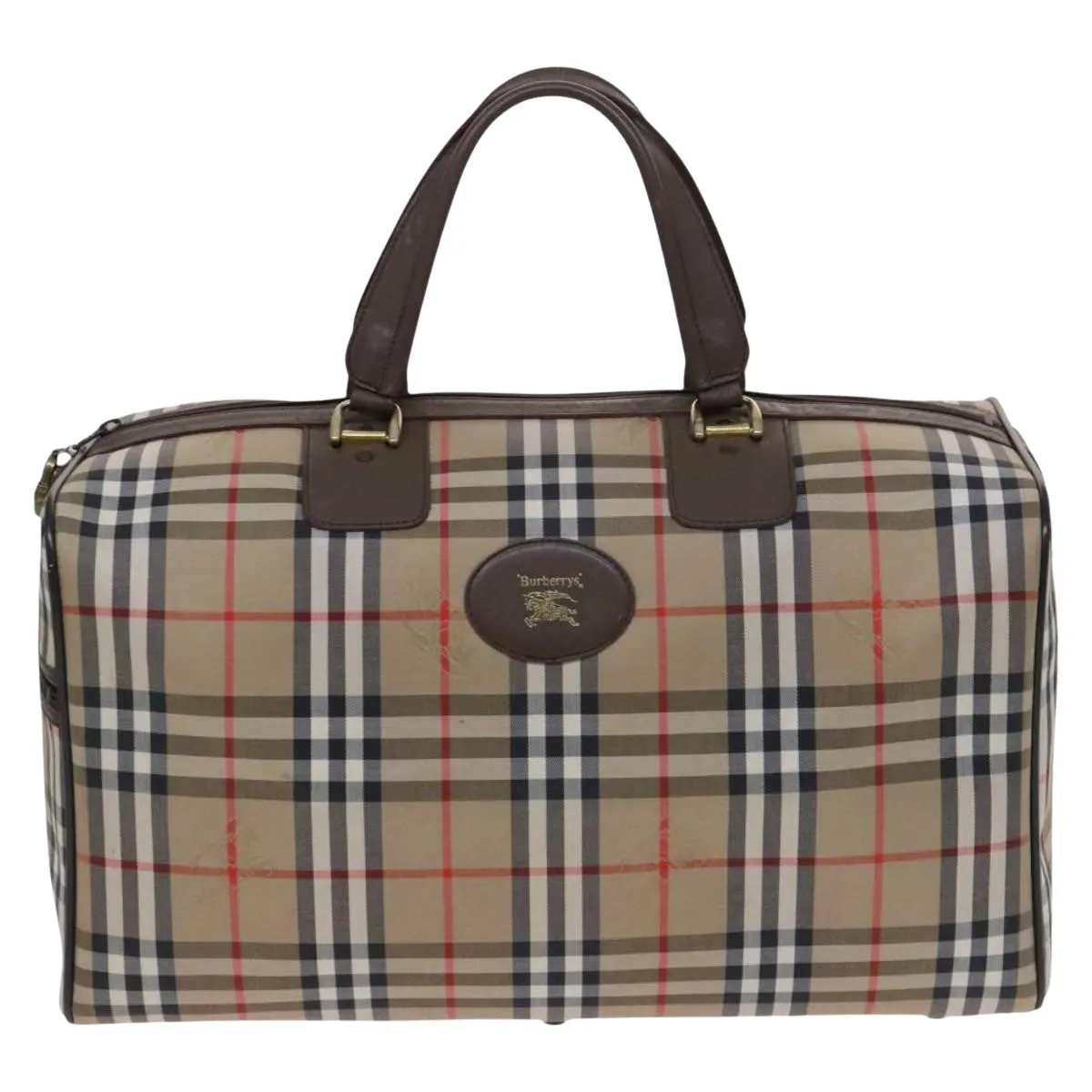 Burberry Nova Check Canvas Travel Bag (Pre-Owned)
