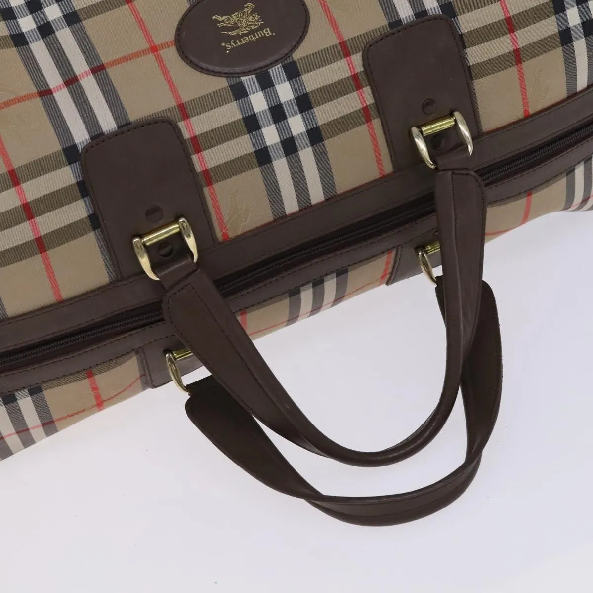 Burberry Nova Check Canvas Travel Bag (Pre-Owned)