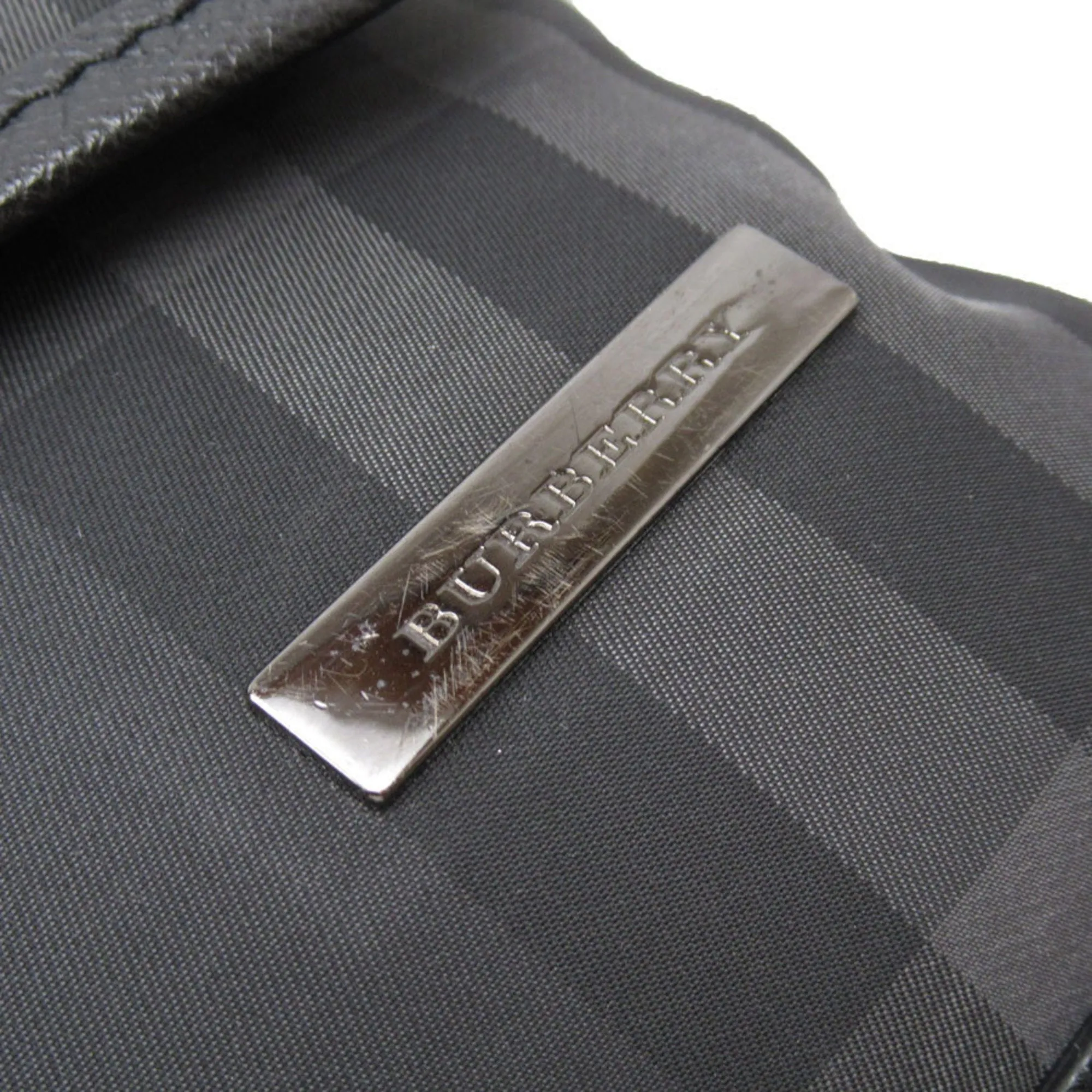 Burberry  Nylon Leather Shoulder Bag (Pre-Owned)