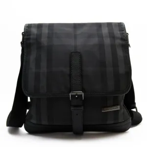 Burberry  Nylon Leather Shoulder Bag (Pre-Owned)
