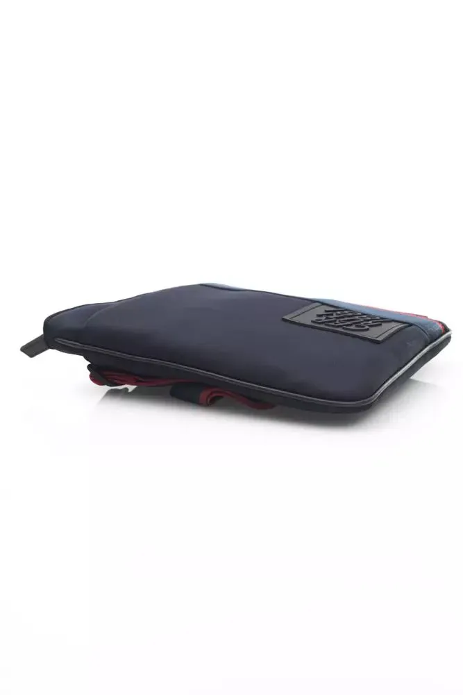 Cerruti 1881 Sleek  Messenger Bag with Logo Men's Detail