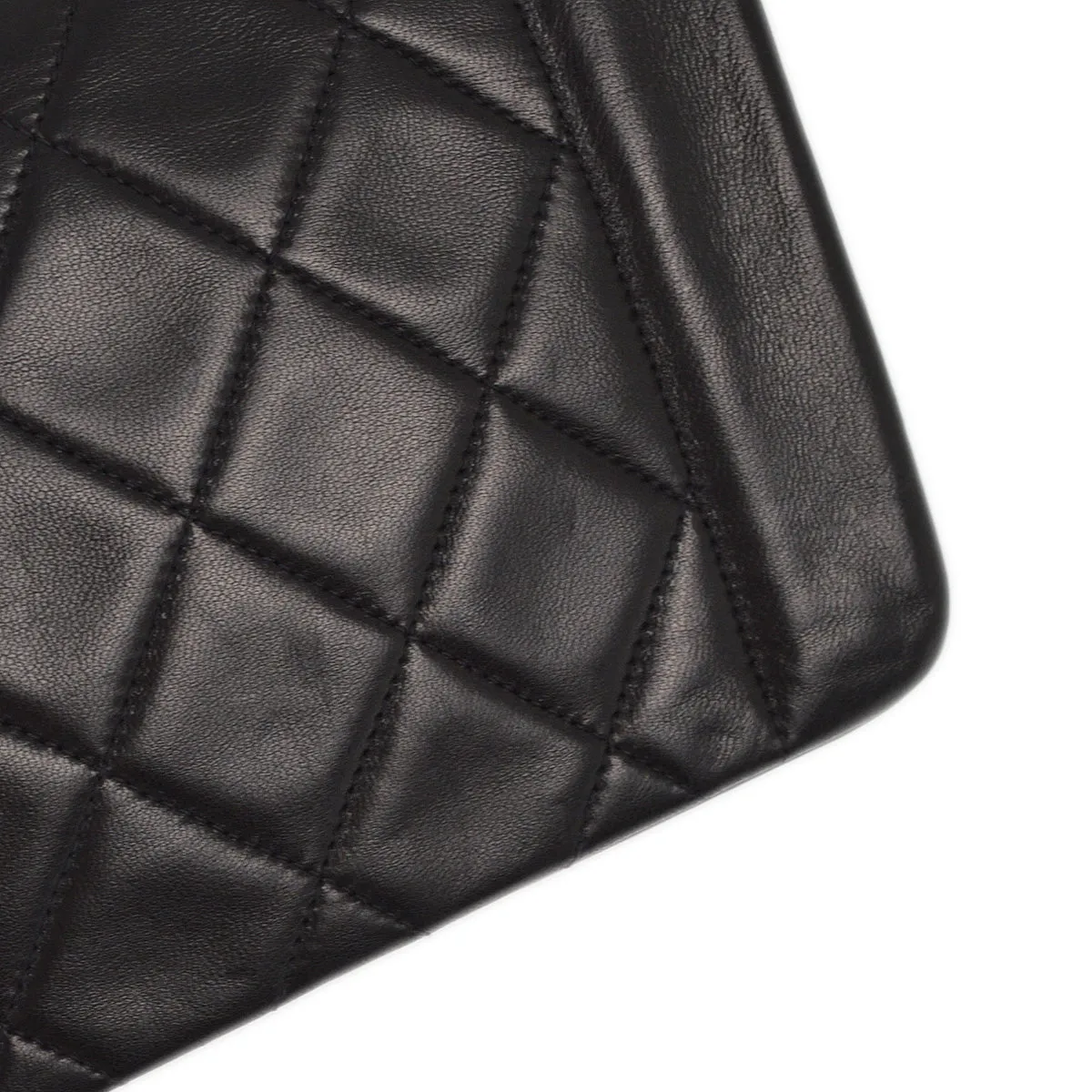 Chanel 1991-1994 Black Lambskin Small Diana Shoulder Bag