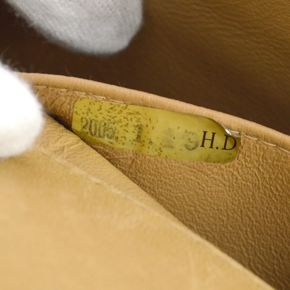 Chanel 2004-2005 Beige Lambskin East West Choco Bar Chain Shoulder Bag