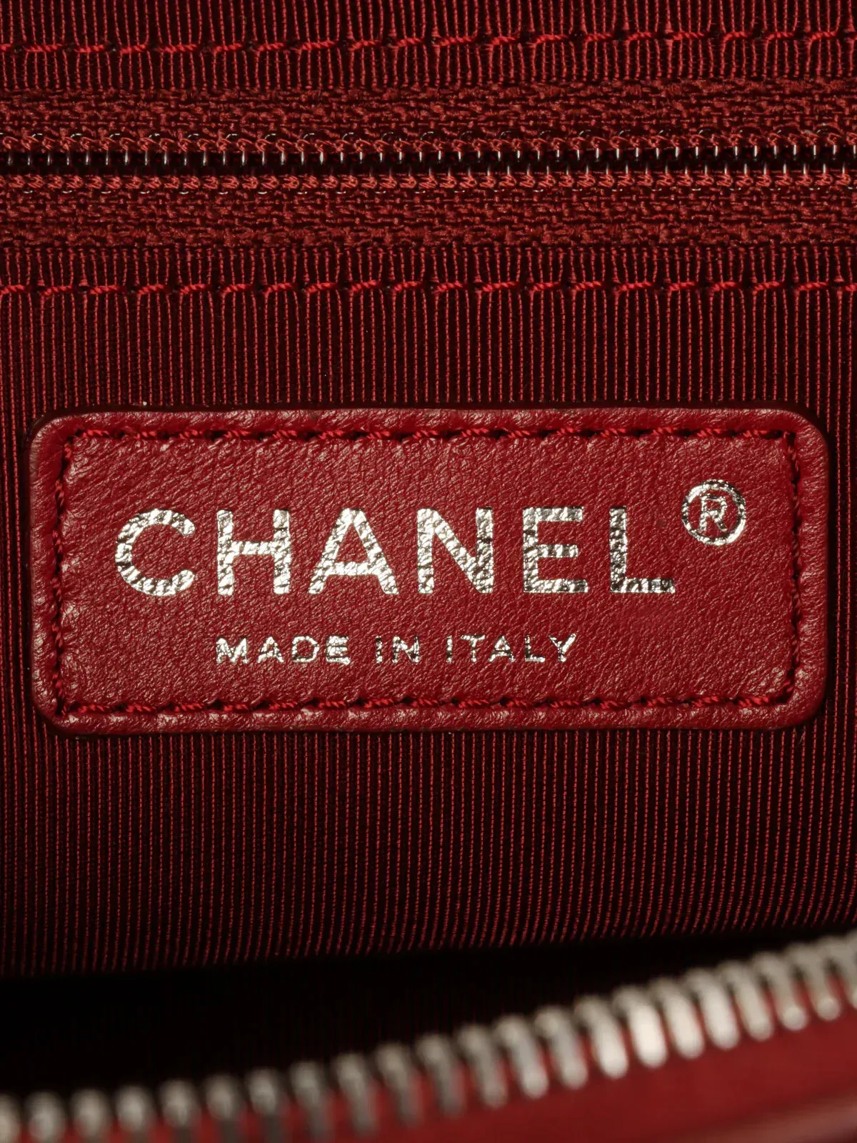 CHANEL Around 2007 Made Double Pockets Cc Mark Plate Chain Shoulder Bag Black