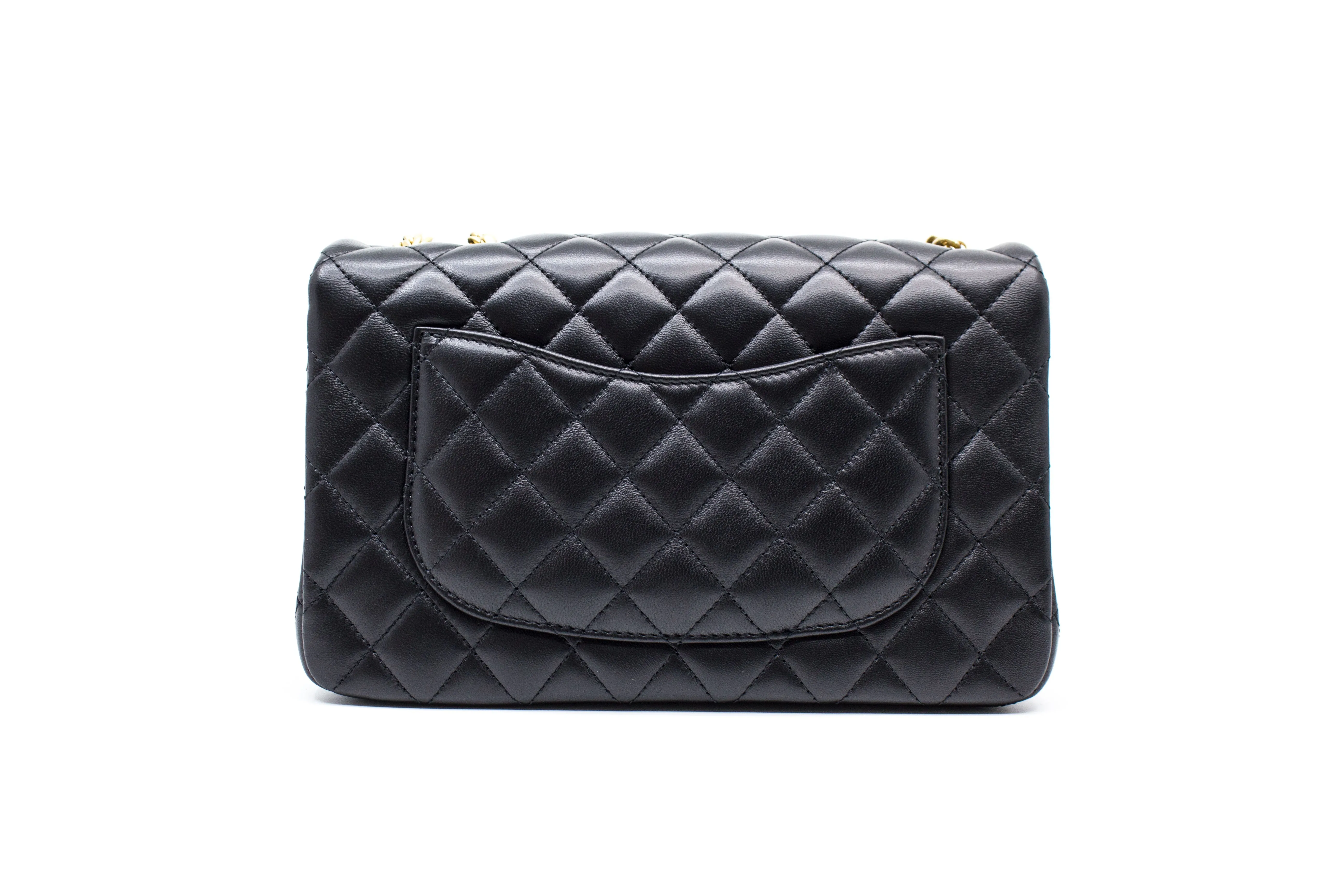 Chanel AS4064 B10716 Chanel 23S Flap Bag  Black   94305 Lambskin Shoulder Bags Ghw
