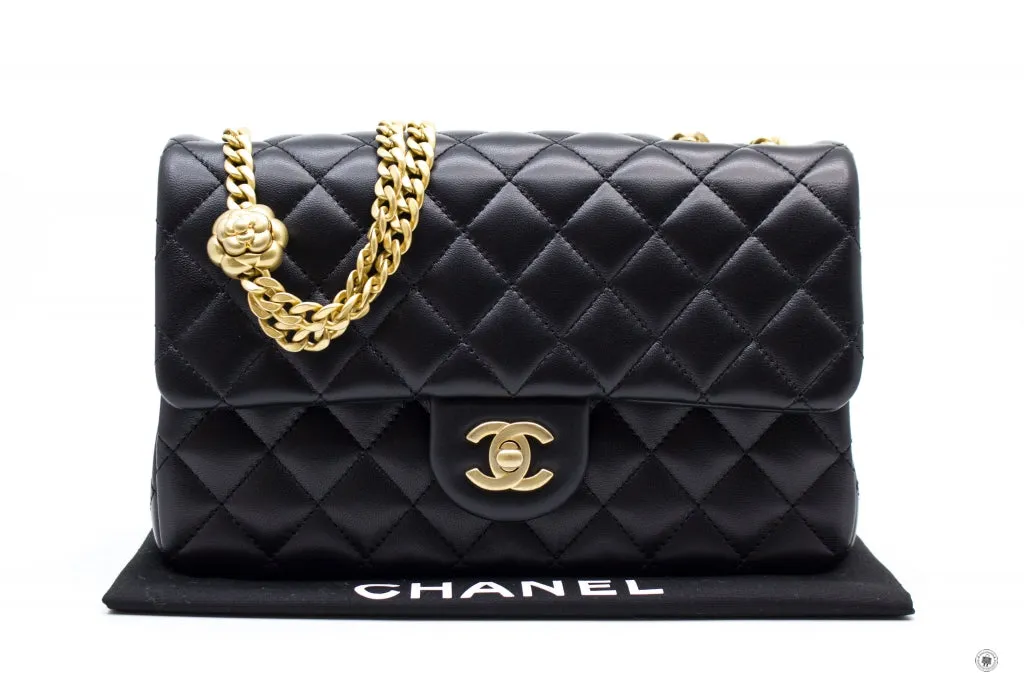 Chanel AS4064 B10716 Chanel 23S Flap Bag  Black   94305 Lambskin Shoulder Bags Ghw