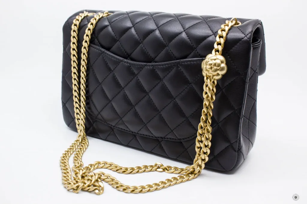 Chanel AS4064 B10716 Chanel 23S Flap Bag  Black   94305 Lambskin Shoulder Bags Ghw