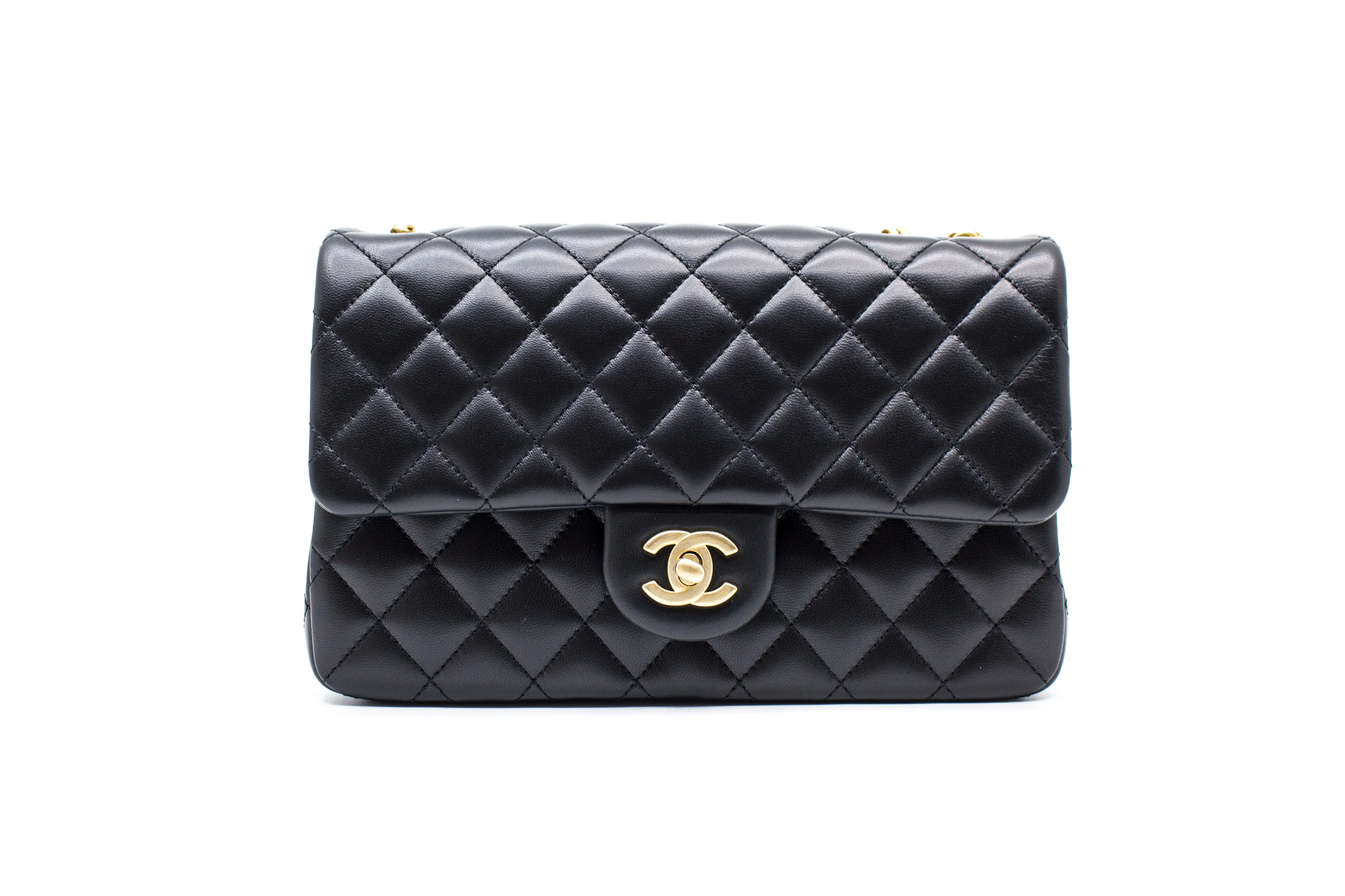 Chanel AS4064 B10716 Chanel 23S Flap Bag  Black   94305 Lambskin Shoulder Bags Ghw
