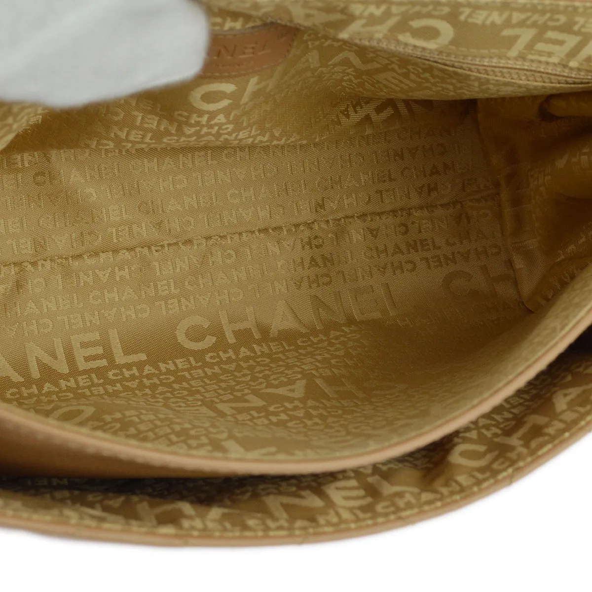 Chanel Beige Caviar Chain Shoulder Bag