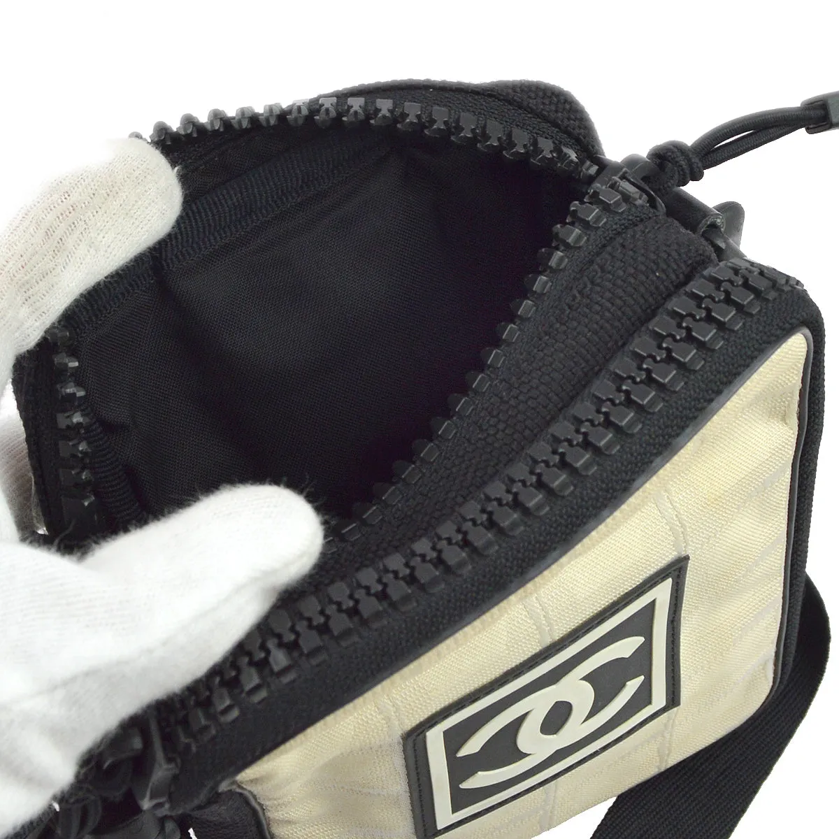 Chanel Beige New Travel Sport Line Shoulder Bag
