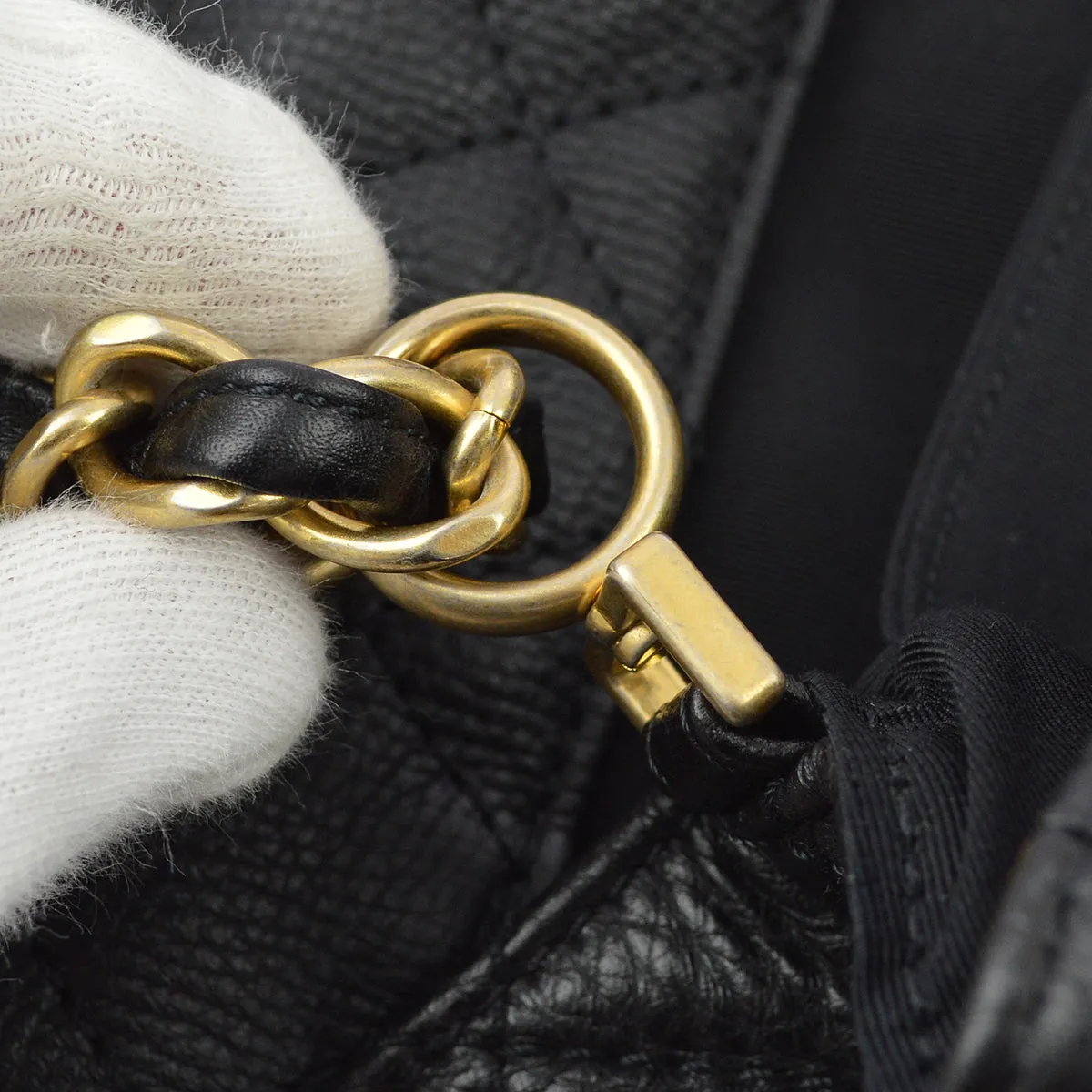 Chanel Black Calfskin XXL Single Flap Shoulder Bag