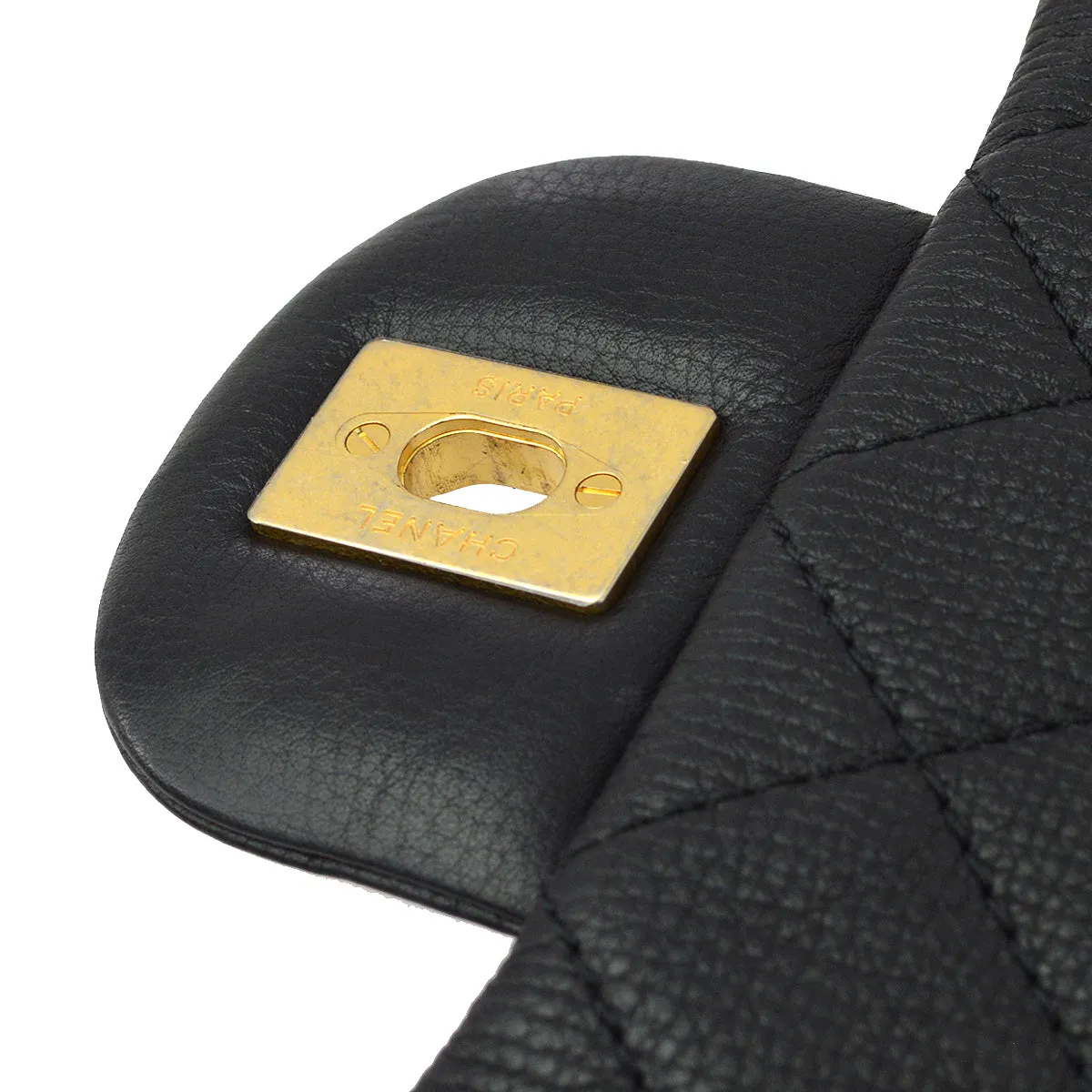 Chanel Black Calfskin XXL Single Flap Shoulder Bag