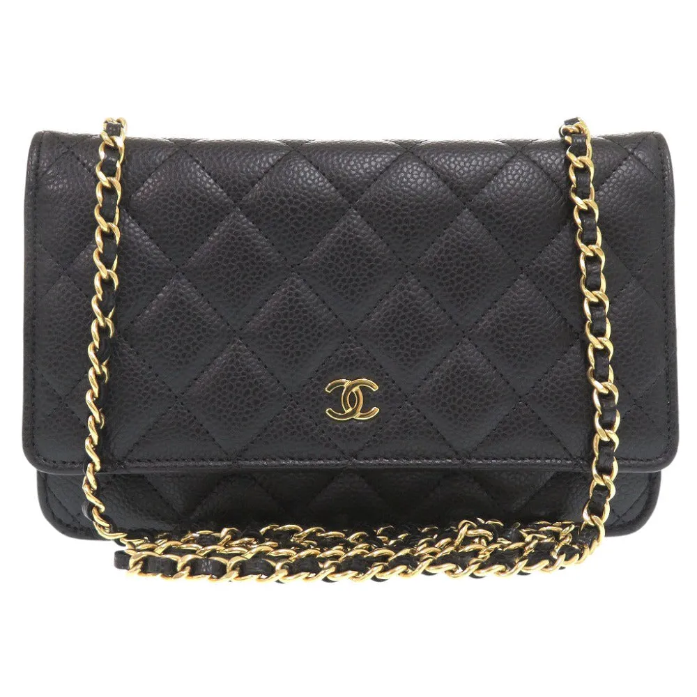 CHANEL Shoulder Bag AP0250 Caviar skin black Matrasse COCO Mark