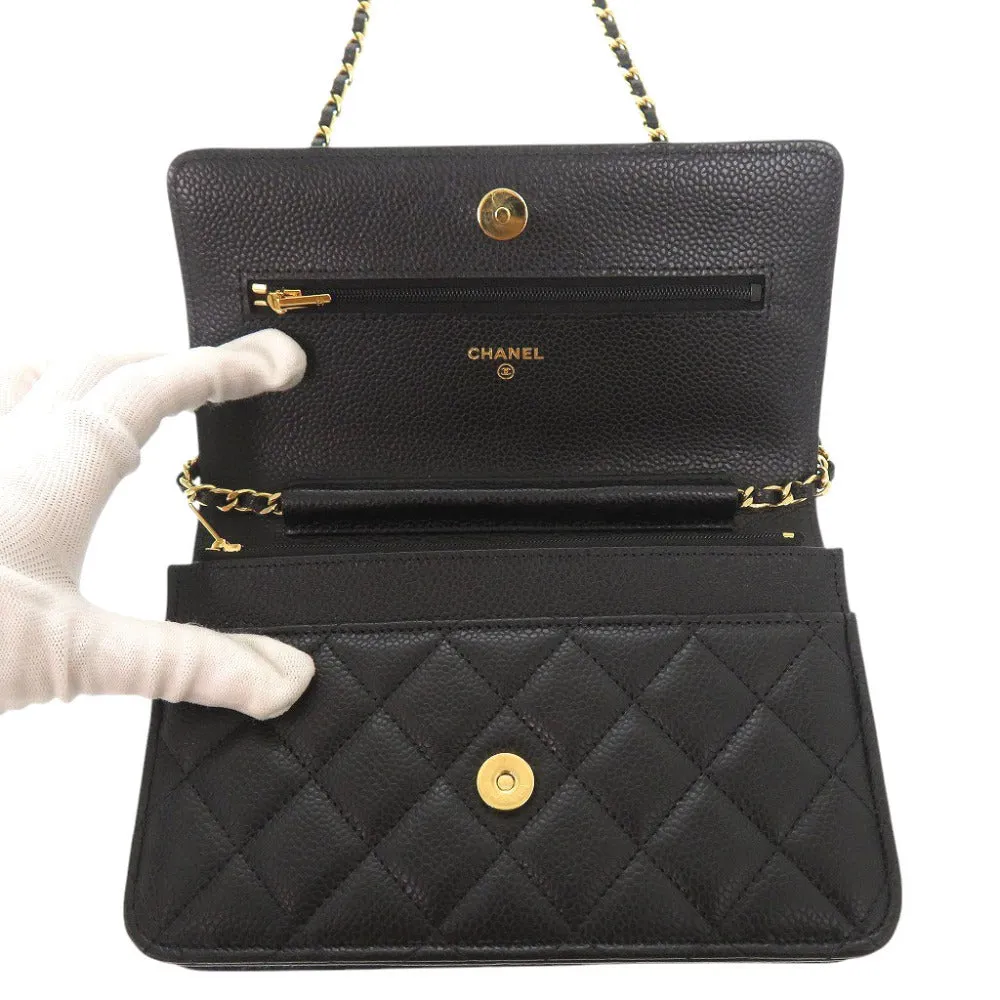 CHANEL Shoulder Bag AP0250 Caviar skin black Matrasse COCO Mark