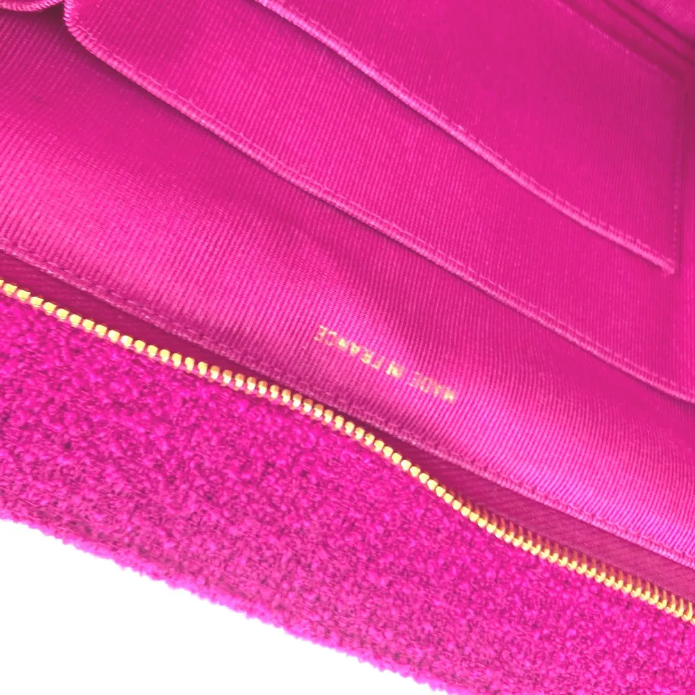 CHANEL Shoulder Bag cotton pink vintage quilting Women Used