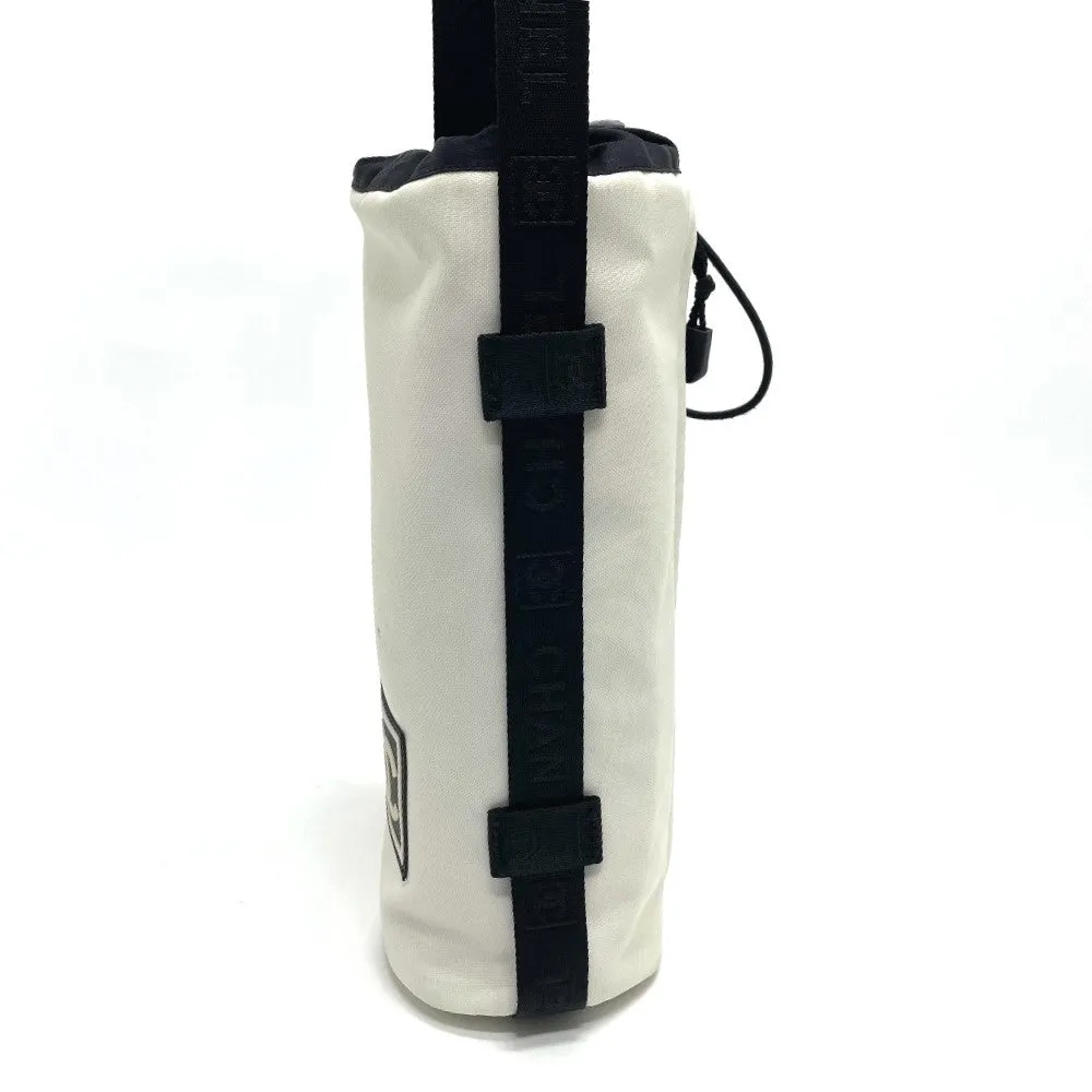 CHANEL Shoulder Bag Nylon White x black Sports Line CCCOCO Mark drink bag Women Used