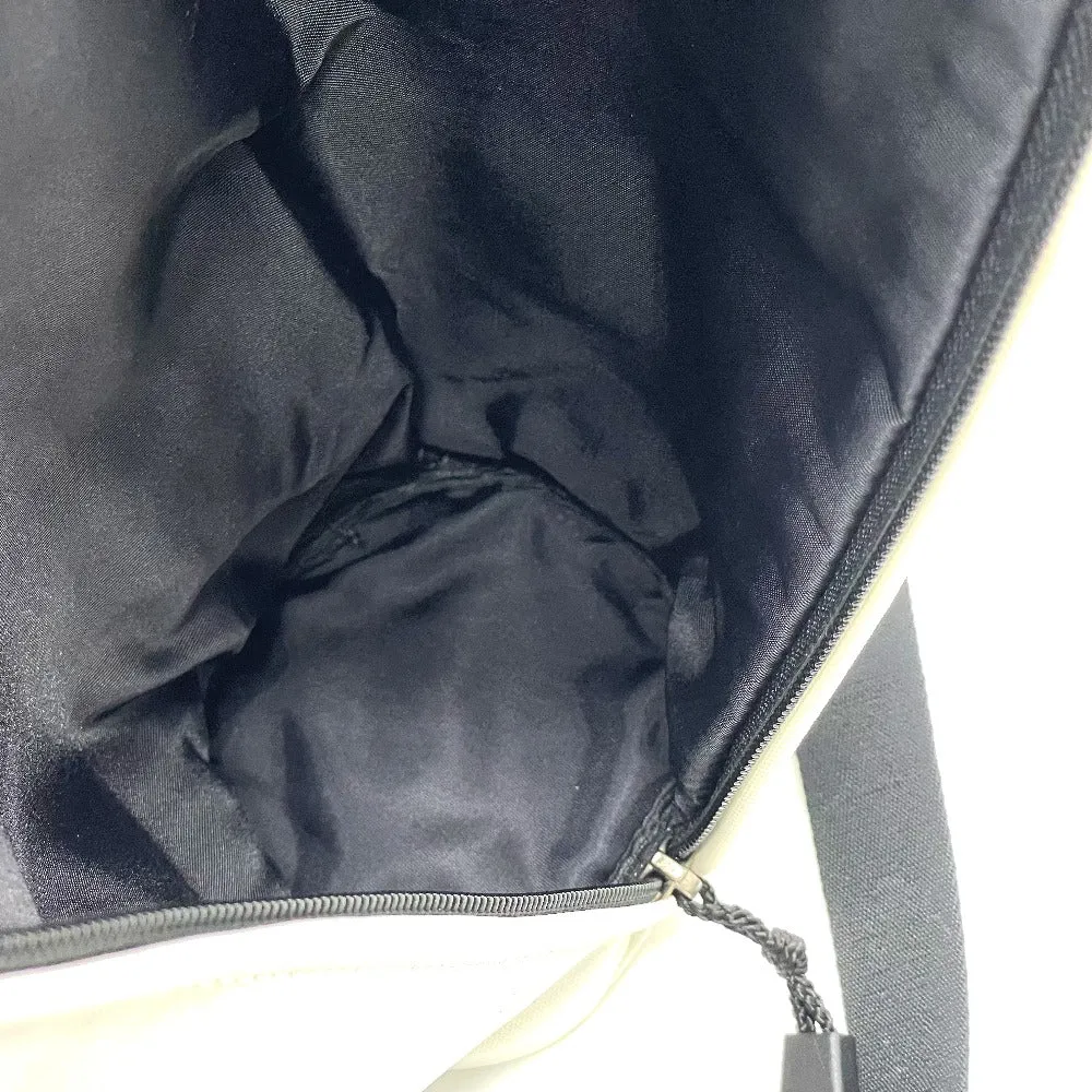 CHANEL Shoulder Bag Nylon White x black Sports Line CCCOCO Mark drink bag Women Used