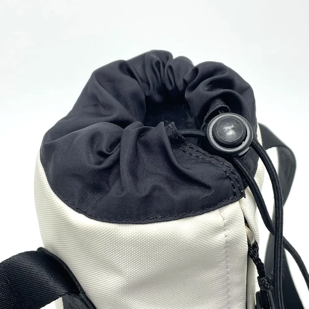 CHANEL Shoulder Bag Nylon White x black Sports Line CCCOCO Mark drink bag Women Used
