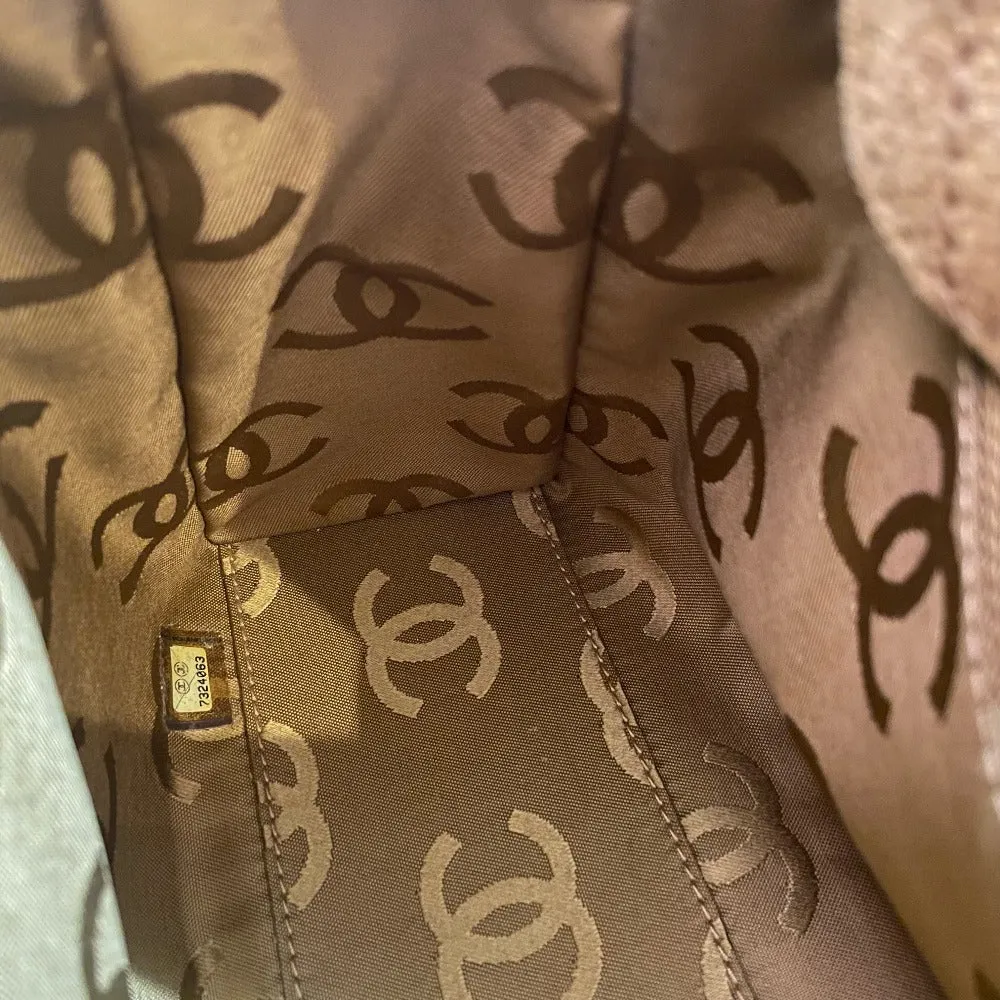 CHANEL Shoulder Bag suede Brown CC COCO Mark Matrasse Women Used