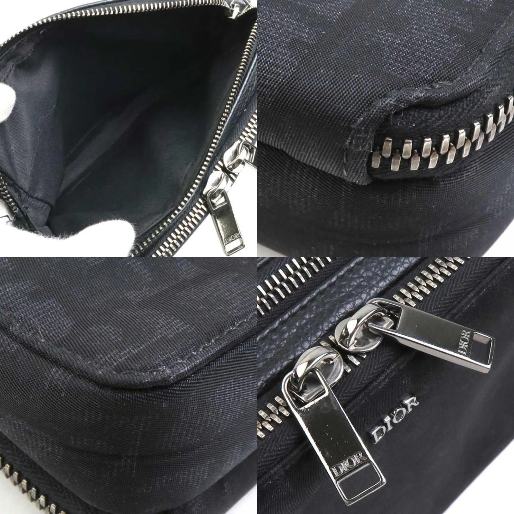 Christian Dior Nylon Canvas Shoulder Bag (Pre-Owned)