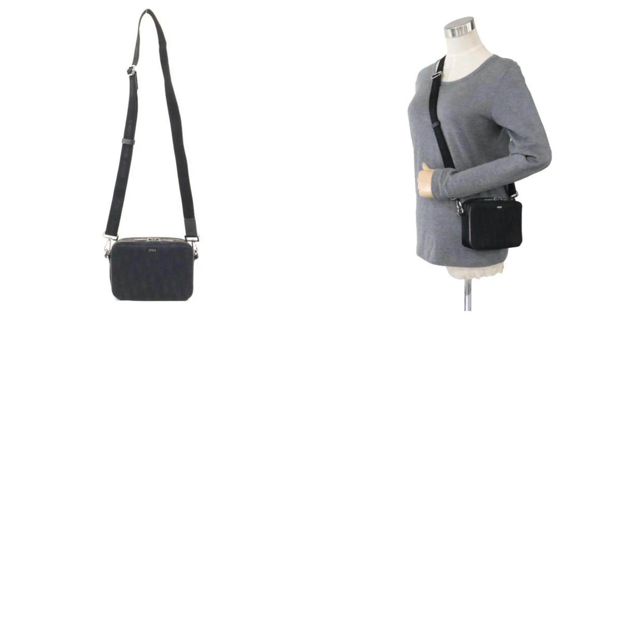 Christian Dior Nylon Canvas Shoulder Bag (Pre-Owned)