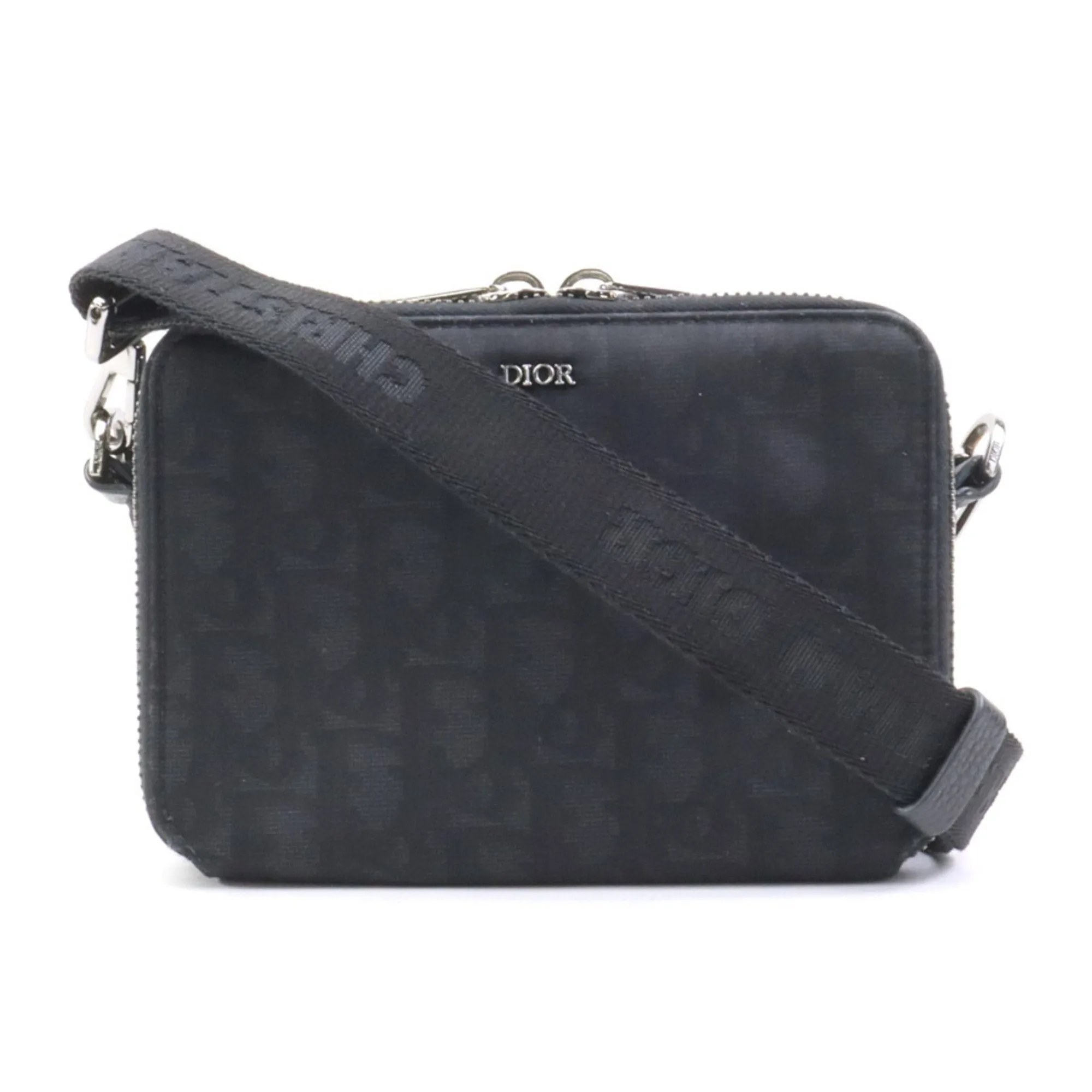 Christian Dior Nylon Canvas Shoulder Bag (Pre-Owned)