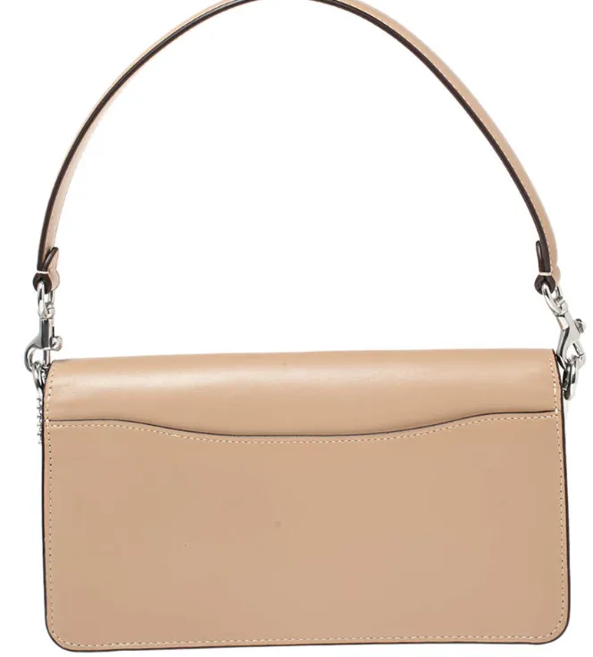 Coach Beige Signature Coated Canvas and Leather Tabby 26 Shoulder Bag