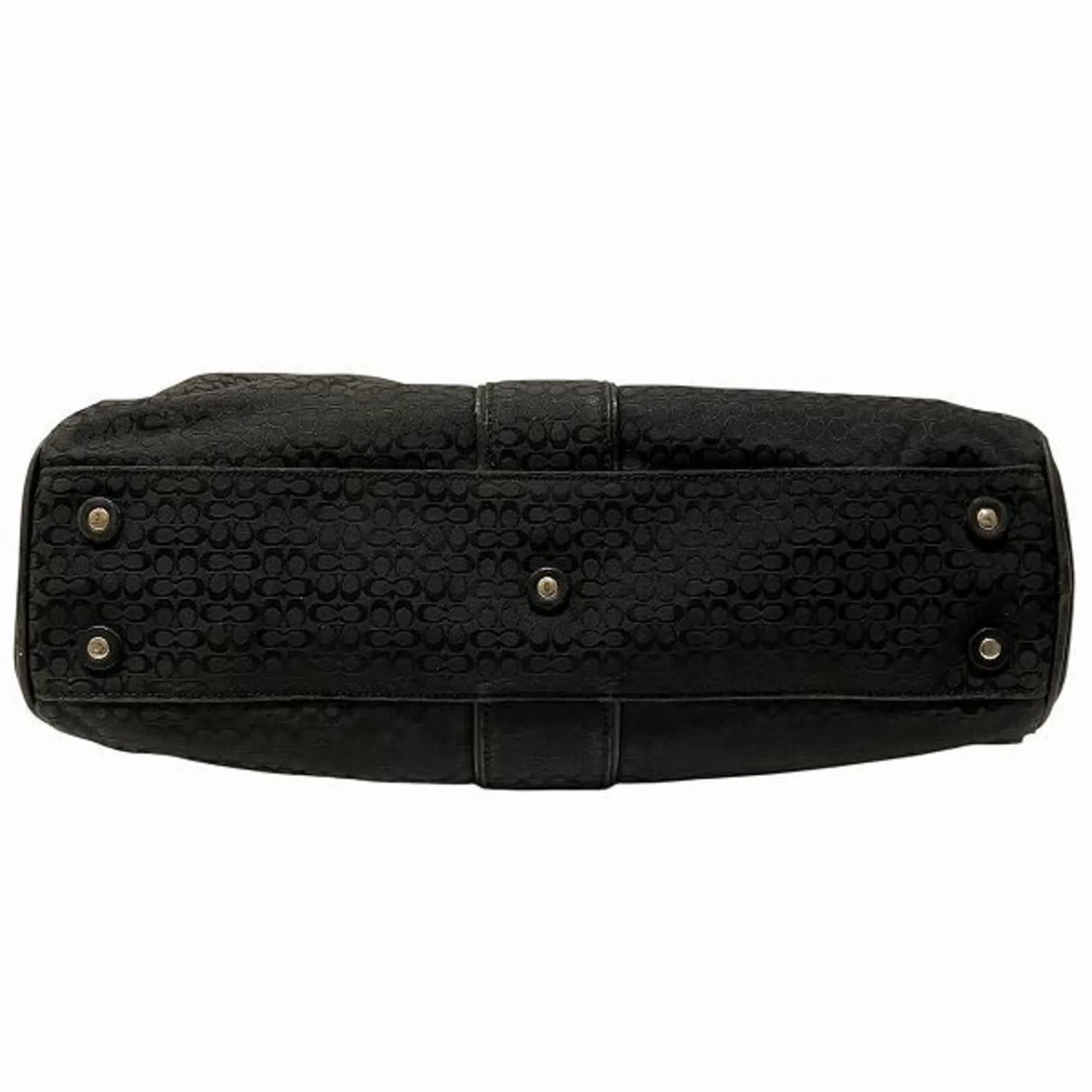 Coach Canvas Leather Shoulder Bag (Pre-Owned)
