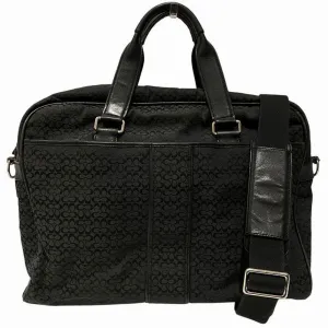 Coach Canvas Leather Shoulder Bag (Pre-Owned)