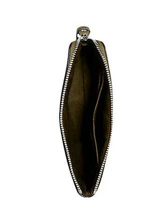 Coach Corner Zip Wristlet In Perforated Signature Leather