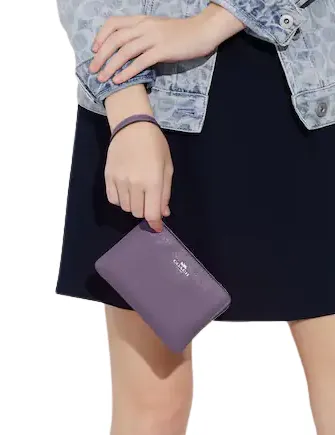 Coach Corner Zip Wristlet