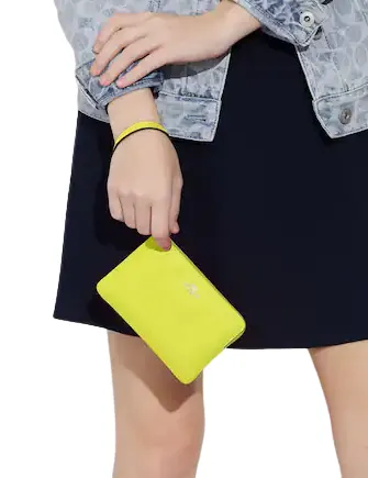 Coach Corner Zip Wristlet