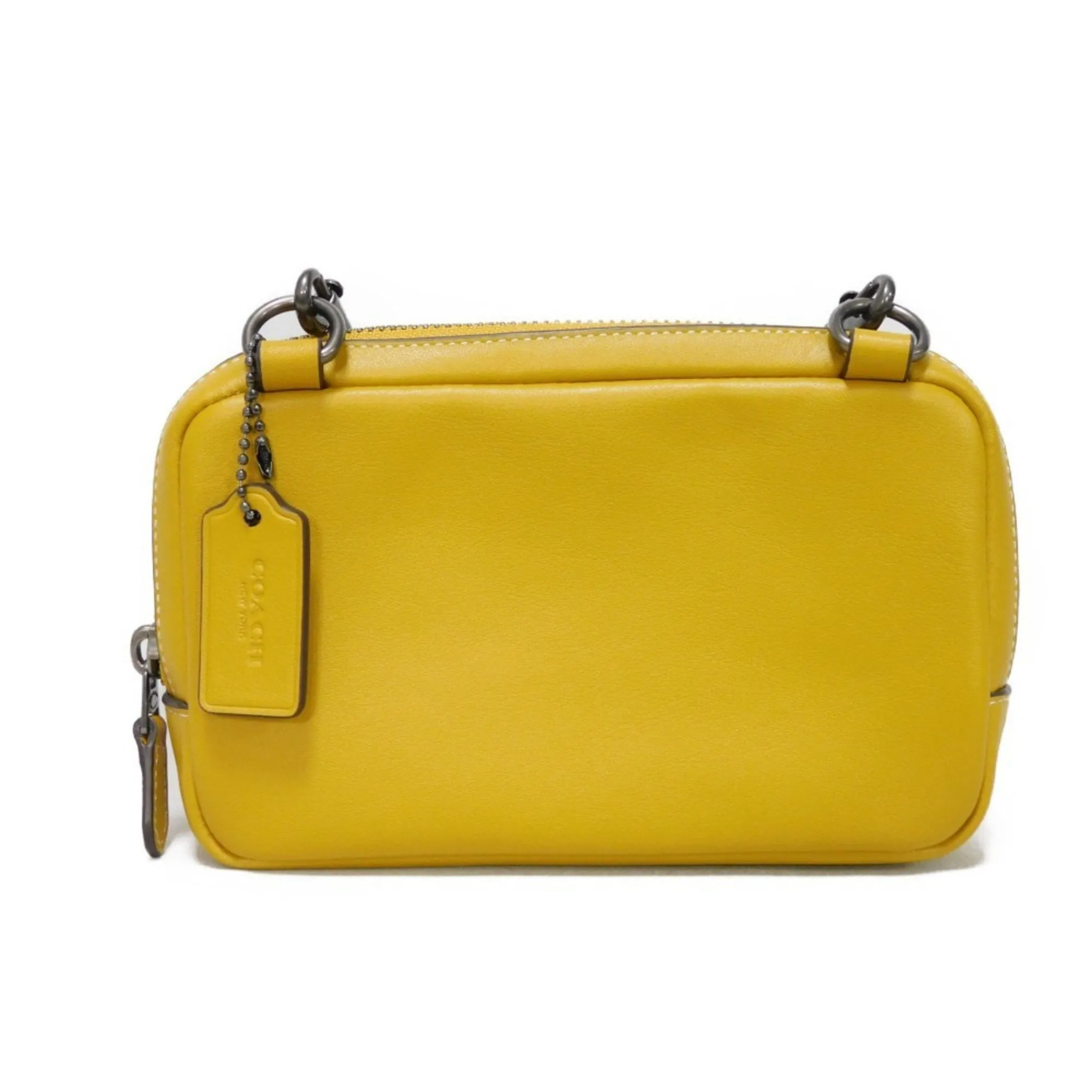 Coach Leather Pochette Shoulder Bag (Pre-Owned)
