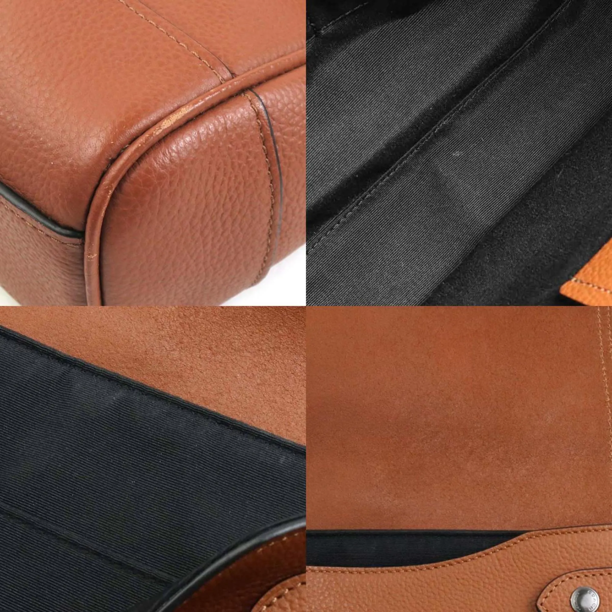 Coach Leather Shoulder Bag (Pre-Owned)