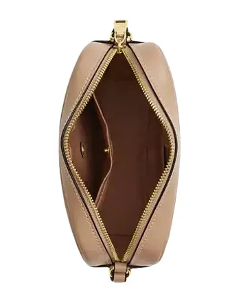 Coach Mini Jamie Camera Bag In Signature Canvas With Lips Print